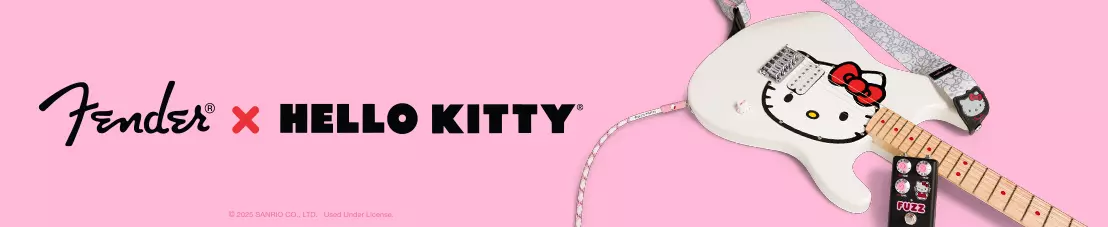 The Fender x Hello Kitty Collection🎀🎸